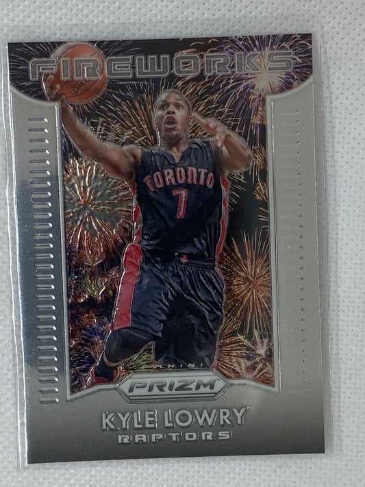 2015-16 Panini Prizm Basketball Fireworks #12 Kyle Lowry