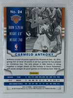 Carmelo Anthony 2014-15 Panini Threads Basketball Base Card #24 New York Knicks