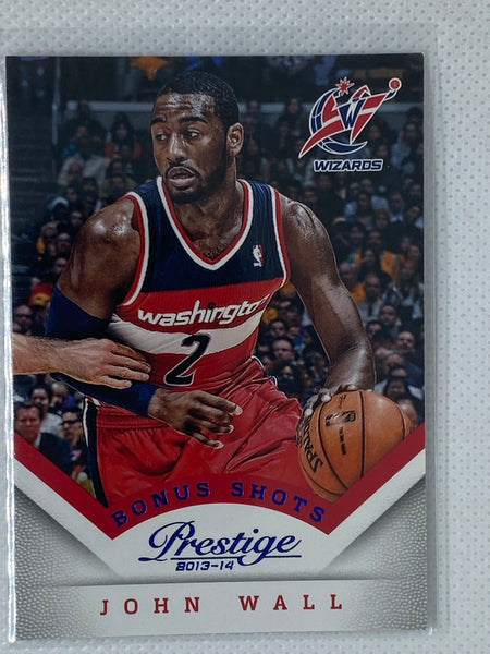 2013-14 Panini Prestige Blue Bonus Shots John Wall #80