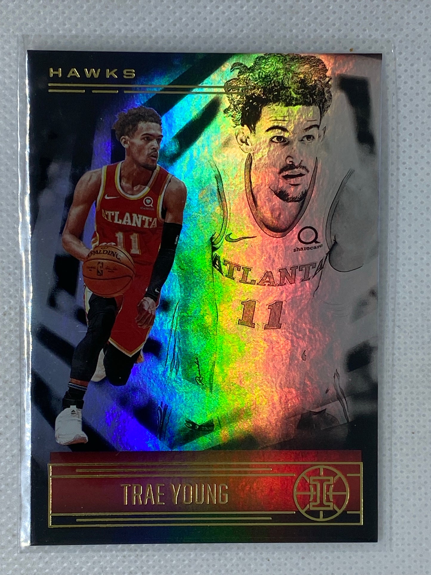 2020-21 Panini Illusions Trae Young Base Card #10 Atlanta Hawks