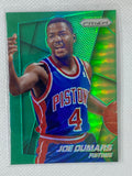 2014-15 Panini Prizm Prizms Green Pistons Basketball Card #221 Joe Dumars