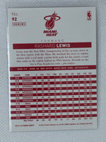 2013-14 Hoops Red Backs Miami Heat Basketball Card #92 Rashard Lewis