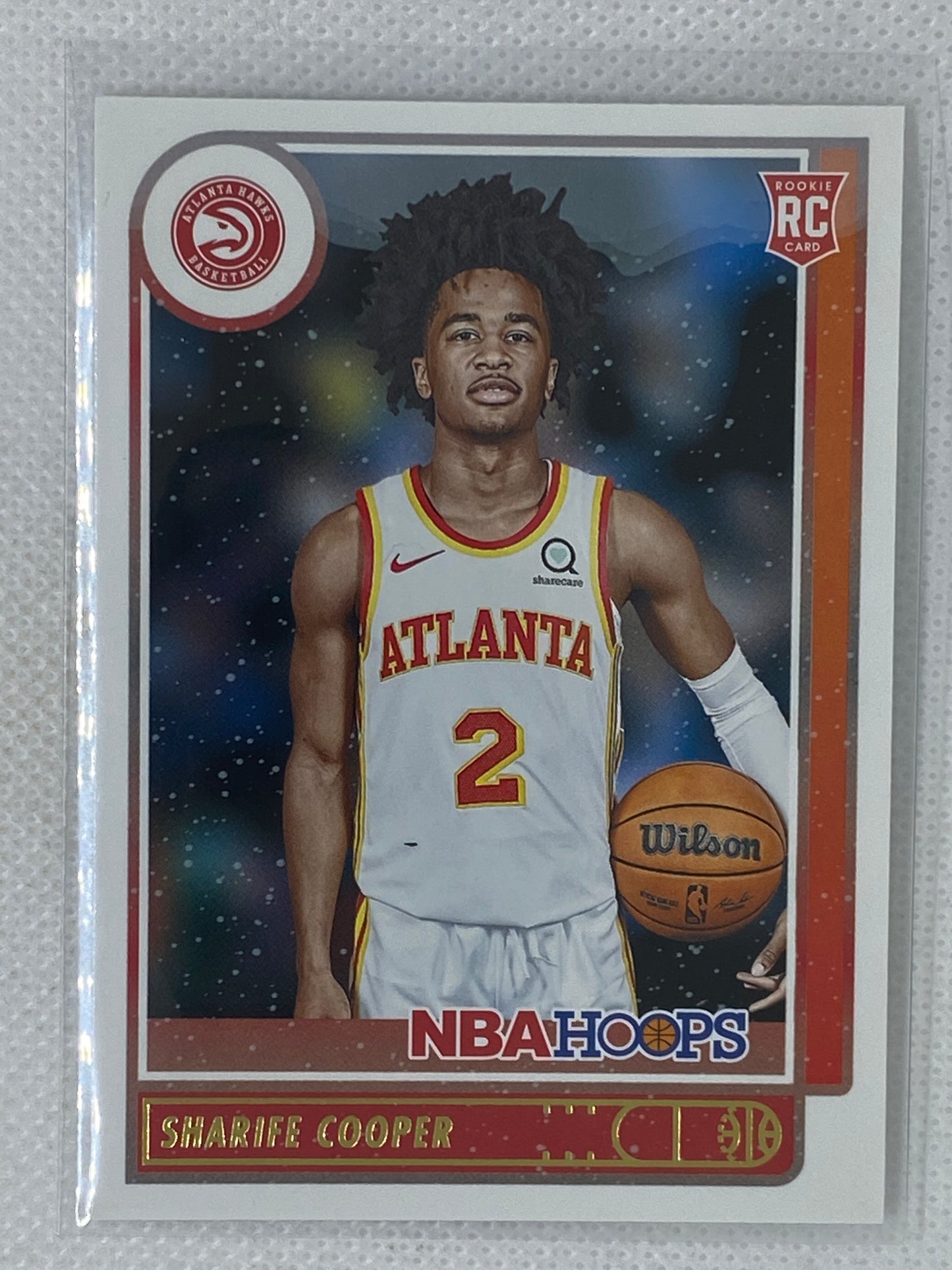 2021-22 NBA Hoops Sharife Cooper RC Winter Parallel #249 Atlanta Hawks Auburn