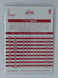2013-14 Hoops Red Backs Los Angeles Lakers Basketball Card #2 Steve Nash