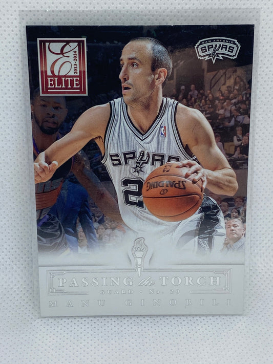 2013-14 Panini Elite Passing The Torch #15 Kawhi Leonard/Manu Ginobili