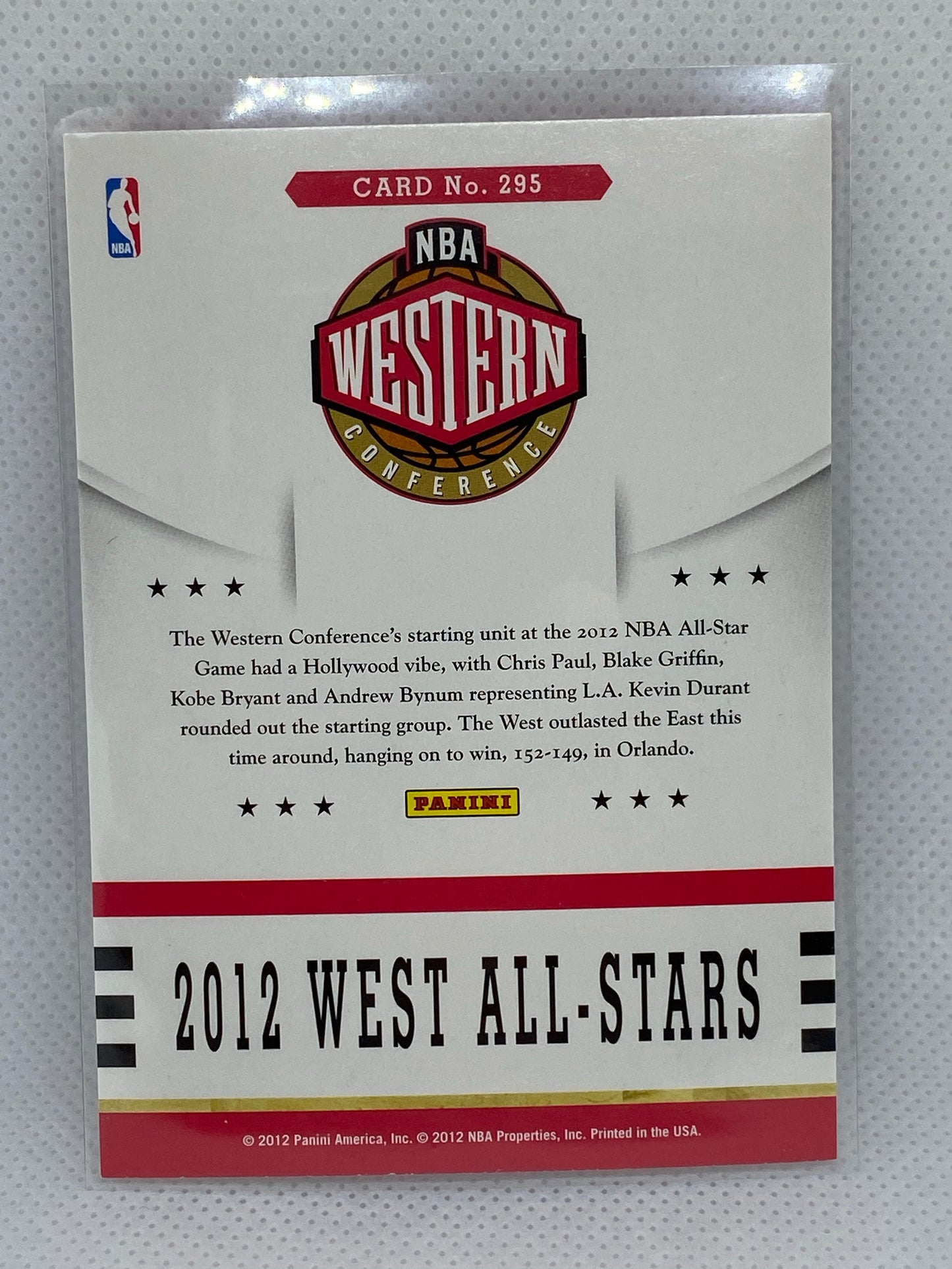 2012-13 Panini Hoops #295 2012 West All-Stars