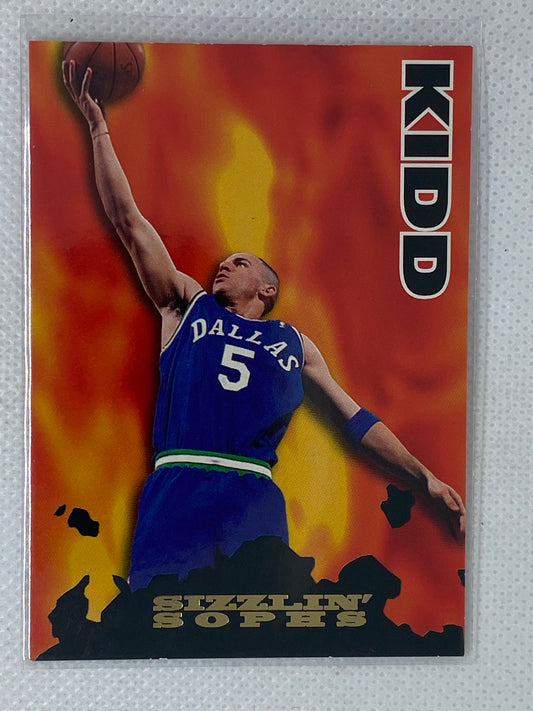 1994-95 NBA Hoops Jason Kidd Sizzlin' Sophs Insert #202 Dallas Mavericks