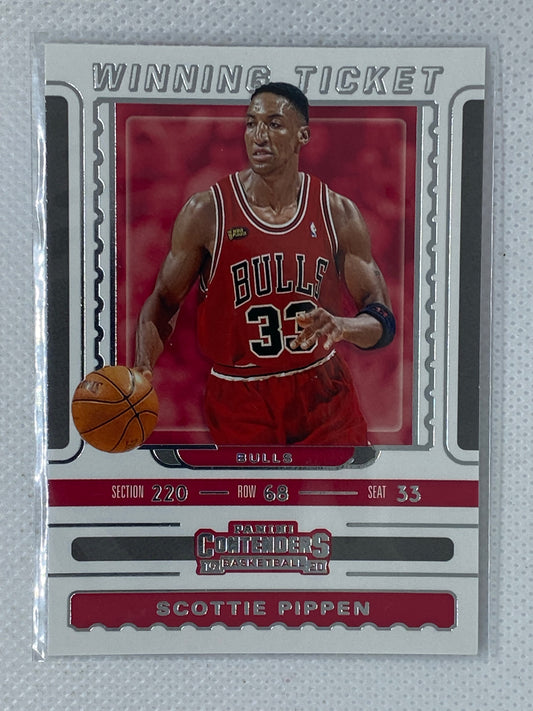 2019-20 Panini Contenders #5 Scottie Pippen Winning Ticket Bulls