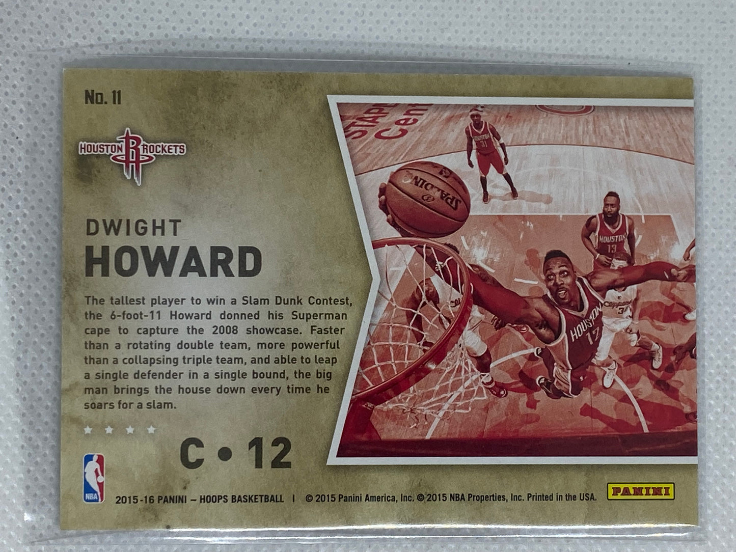 2015-16 Panini NBA Hoops High Flyers Dwight Howard #11