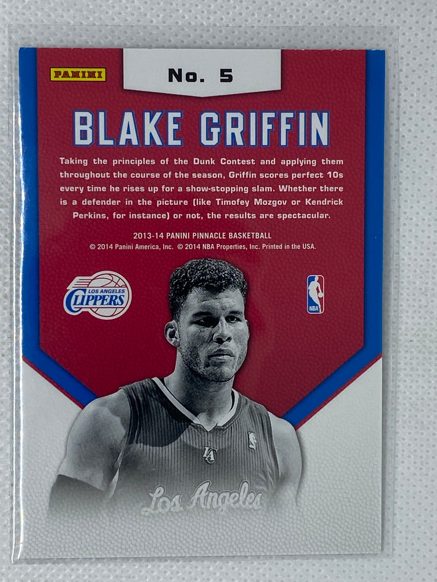 2013-14 Panini Pinnacle Jamfest Artist Proof Blake Griffin #5