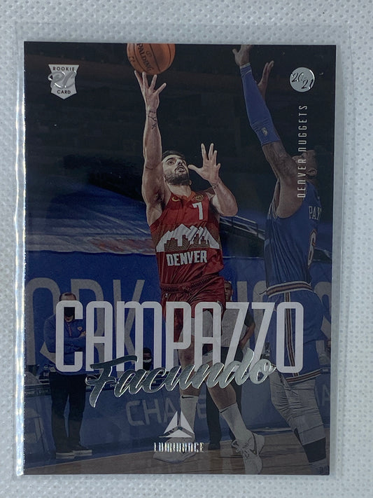 2020-21 Panini Chronicles Luminance Basketball Facundo Campazzo #141 RC Rookie