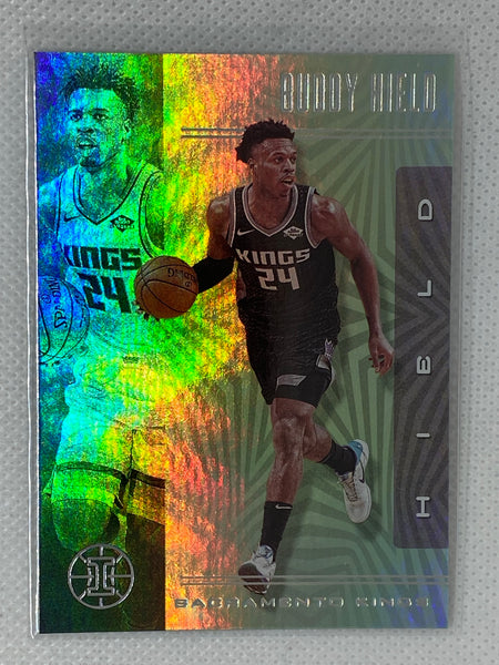 2020-21 Panini Illusions Buddy Hield #104 Emerald Parallel Sacramento Kings