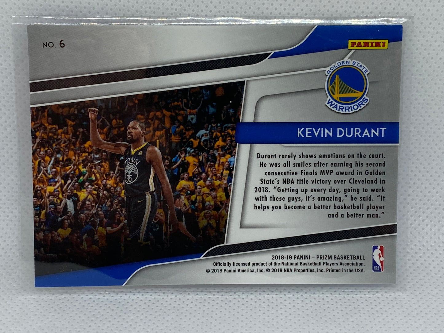 2018-19 Panini Prizm Get Hyped! #6 Kevin Durant