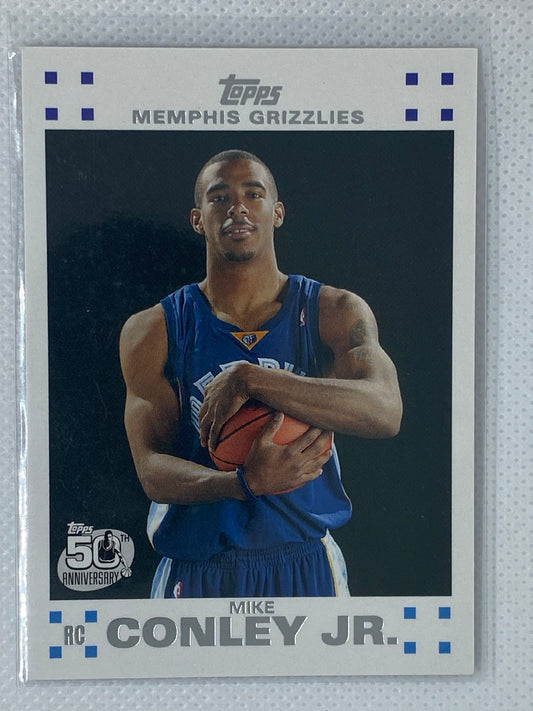 2007-08 Topps Basketball Rookie Set #4 - Mike Conley Jr RC - Grizzlies