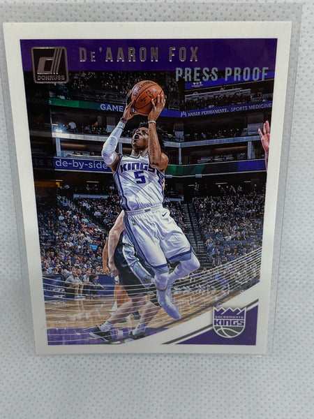 2018-19 Panini Donruss Press Proof #51 De'Aaron Fox #166/349