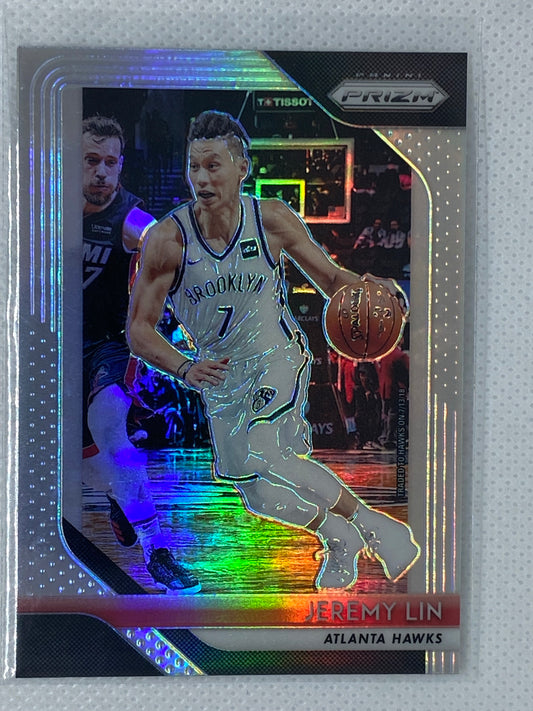 2018-19 Panini Prizm Basketball Silver Parallel #8 Jeremy Lin