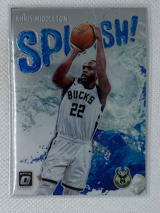 2021-22 Panini Donruss Optic Khris Middleton SPLASH! Insert #9 SP