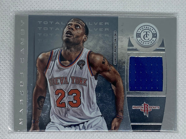 2013-14 Totally Certified Memorabilia Silver Marcus Camby #69