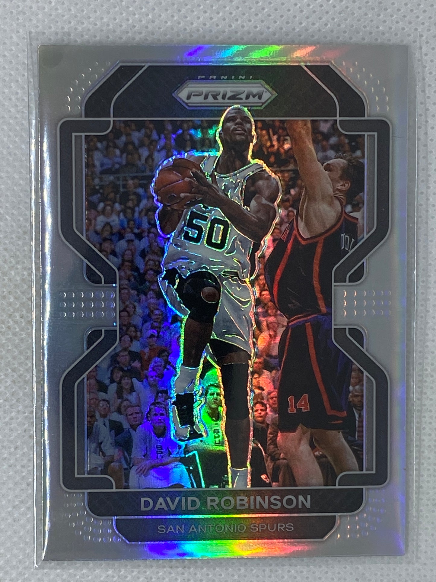 2021-22 Panini Prizm David Robinson Silver Prizm SP San Antonio Spurs HOF #242