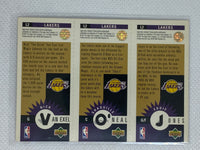 1997 Upper Deck Eddie Jones/ Shaquille O'Neal/ Nick Van Excel 96 ALL-STAR L2