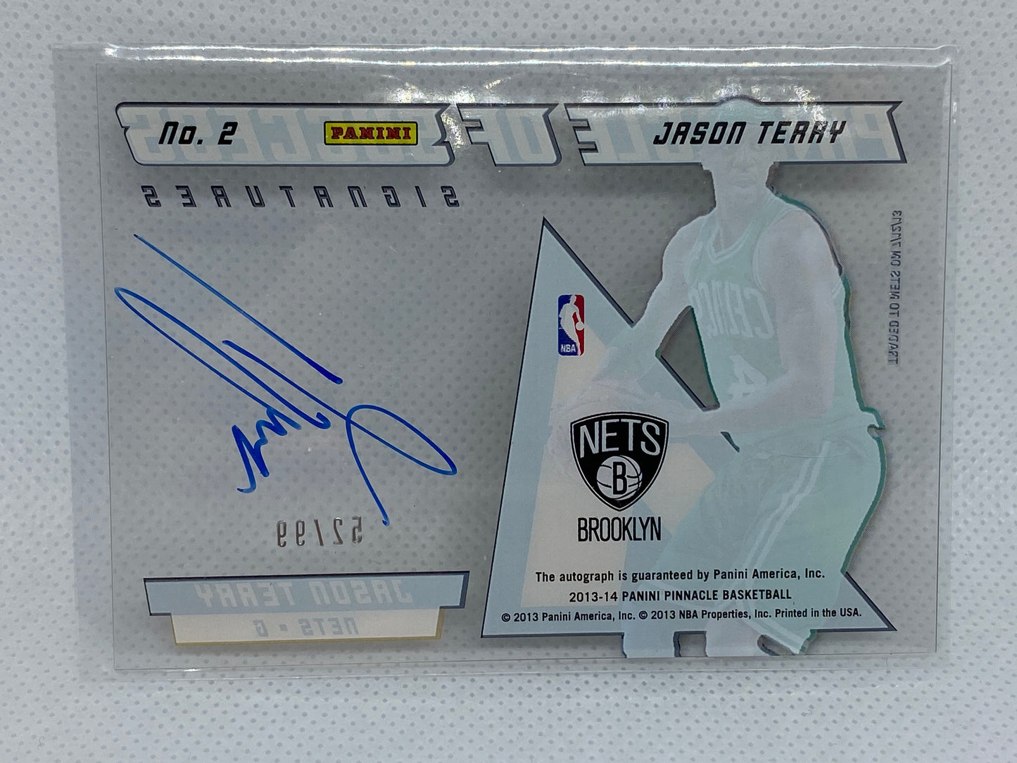 2013-14 Panini Pinnacle "Pinnacle of Success Signatures" #2 Jason Terry /99