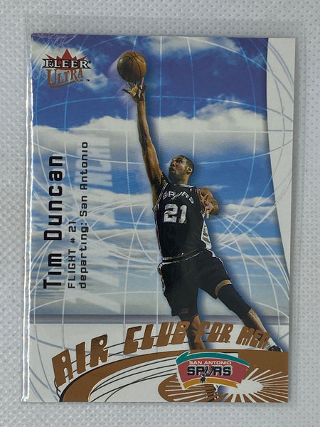 2000-01 Fleer Ultra Air Club For Men #4AC Tim Duncan San Antonio Spurs