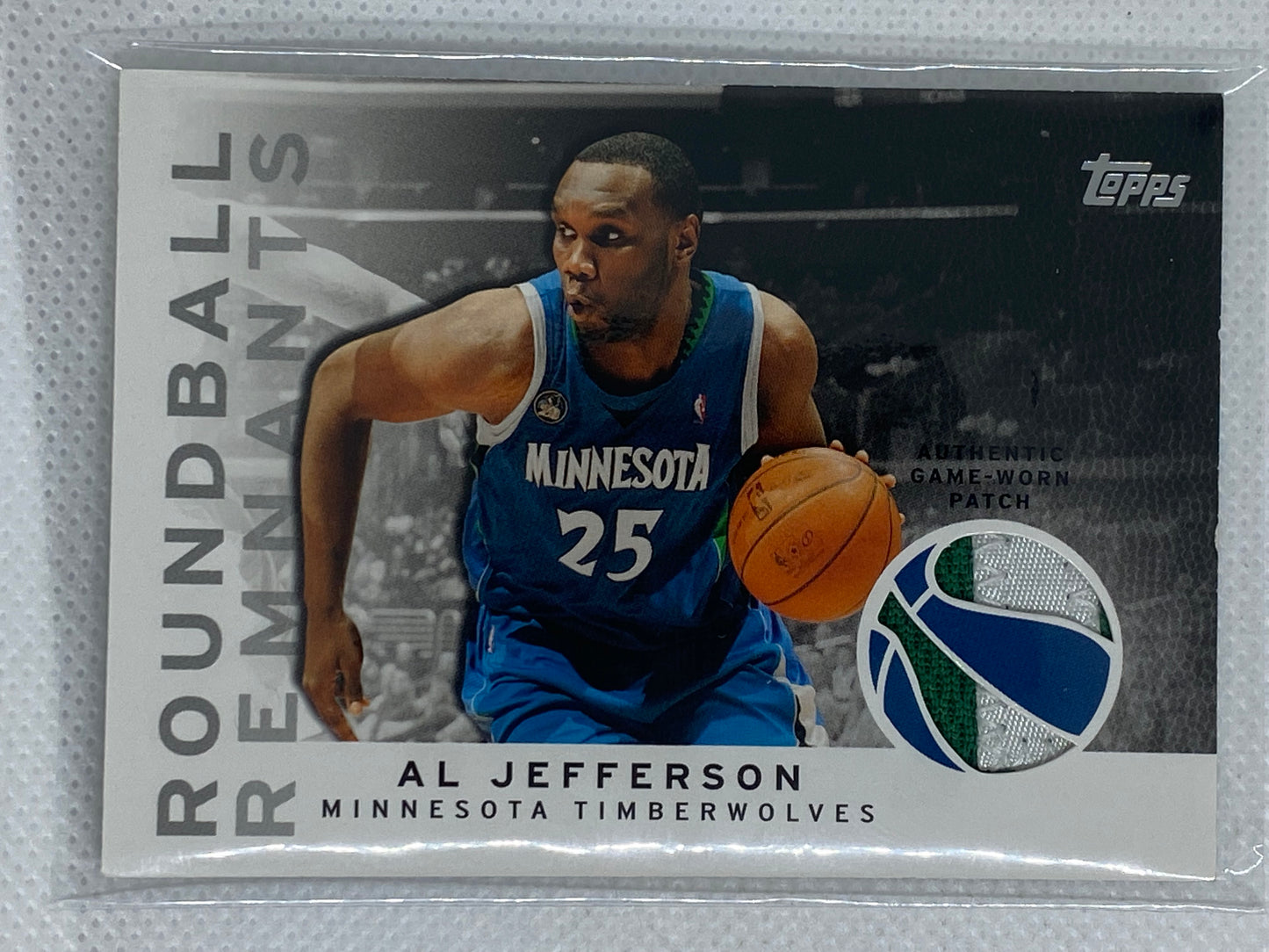 2009-10 Topps Roundball Remnants /50 Al Jefferson #RR-AJ Patch