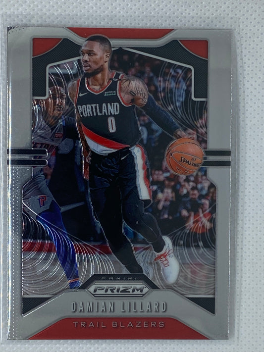 2019-20 Prizm Base #112 Damian Lillard Portland Trail Blazers