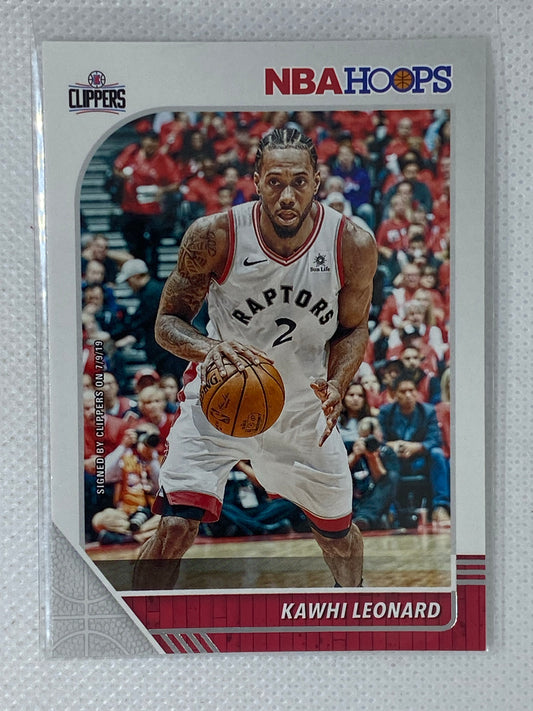 2019-20 Panini NBA Hoops Base #177 Kawhi Leonard - Los Angeles Clippers