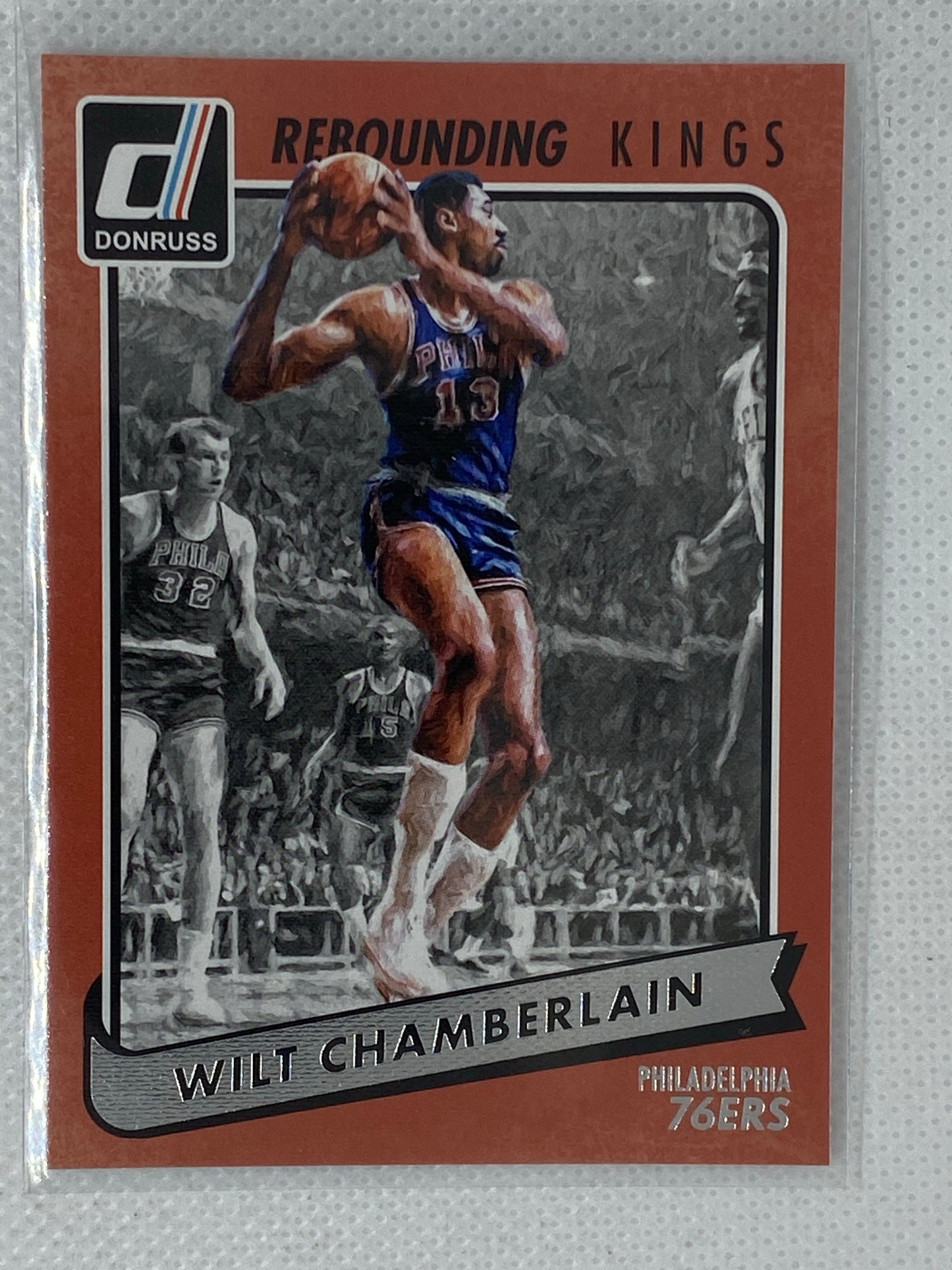 2015-16 Panini Donruss Rebounding Kings Wilt Chamberlain #5 HOF