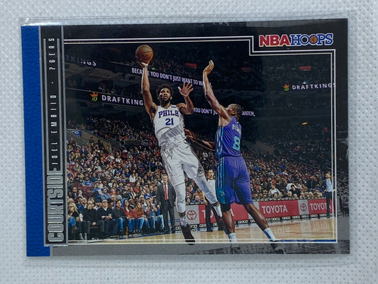 2019-20 Panini NBA Hoops Joel Embiid Courtside Insert Philadelphia 76ers #12