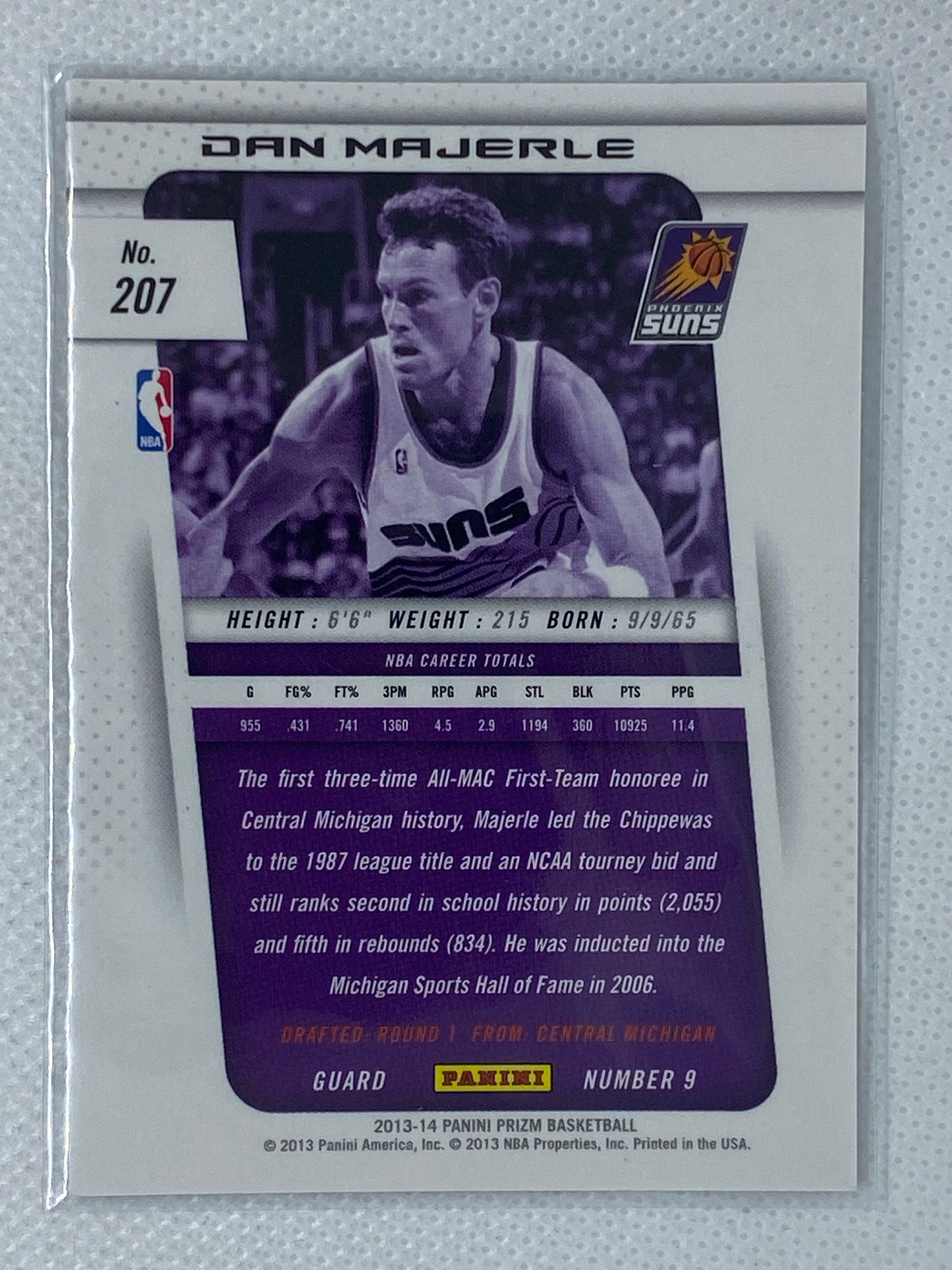 2013-14 Panini Prizm Commons #207 Dan Majerle Suns