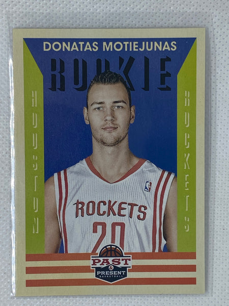 2012-13 Panini Past and Present #177 Donatas Motiejunas RC Houston Rockets