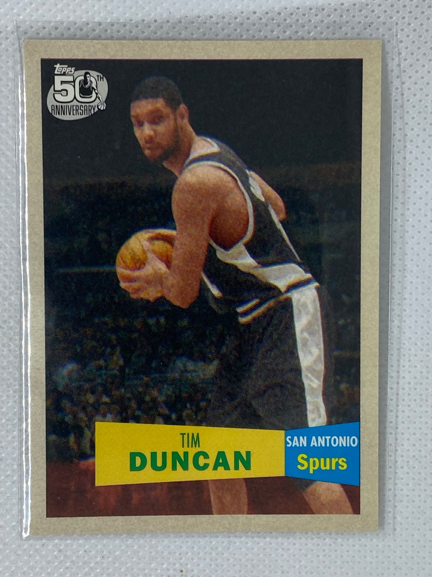 2007-08 Topps 50th Anniversary Tim Duncan #21 Spurs SP