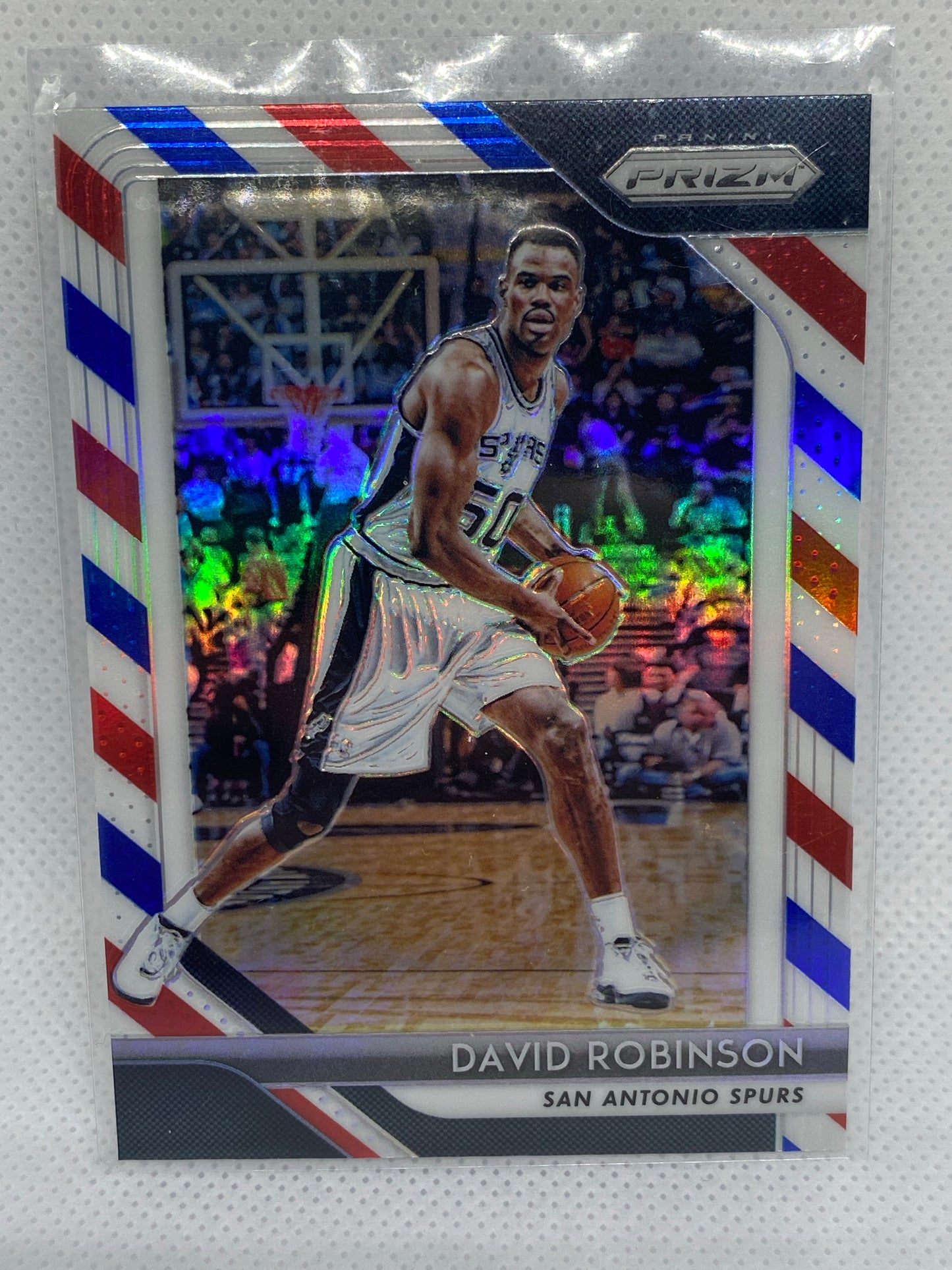 2018-19 Panini Prizm Basketball David Robinson Red White Blue Prizm #2