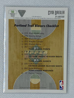1991-92 Upper Deck Basketball Portland Trailblazers Checklist Clyde Drexler #98