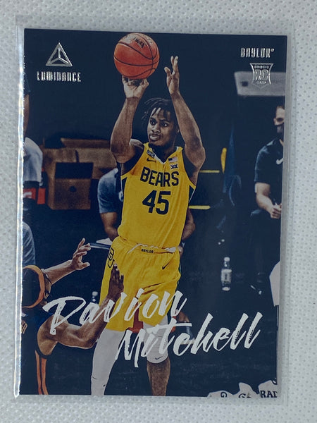 2021 Panini Chronicles Luminance Draft Picks Davion Mitchell #85 RC SAC Rookie