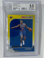 2019-20 Panini NBA Hoops RJ Barrett Yellow Parallel SP Rookie RC BGS 5.5 Excellent+