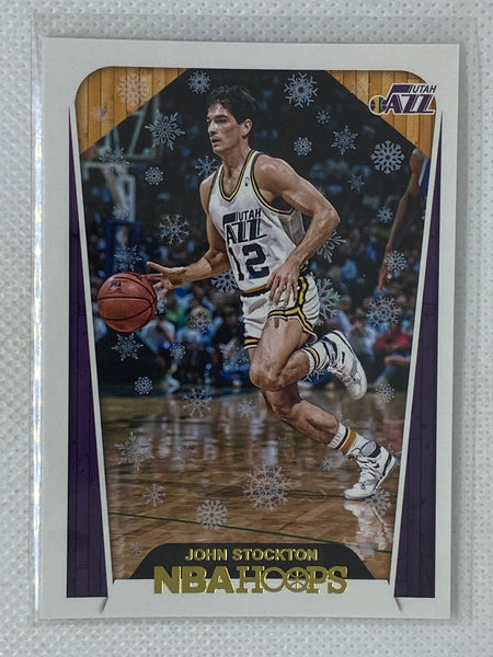 2018-19 Panini NBA Hoops Hoops Winter John Stockton #295 HOF