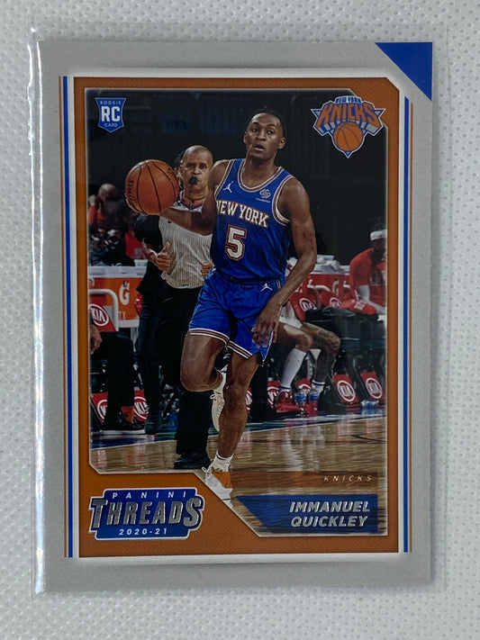 2020-21 Panini Chronicles Immanuel Quickley Threads Rookie Insert #100