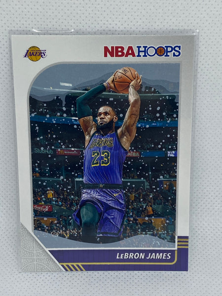 2019-20 Panini Hoops #87 Lebron James Los Angeles Lakers winter variation