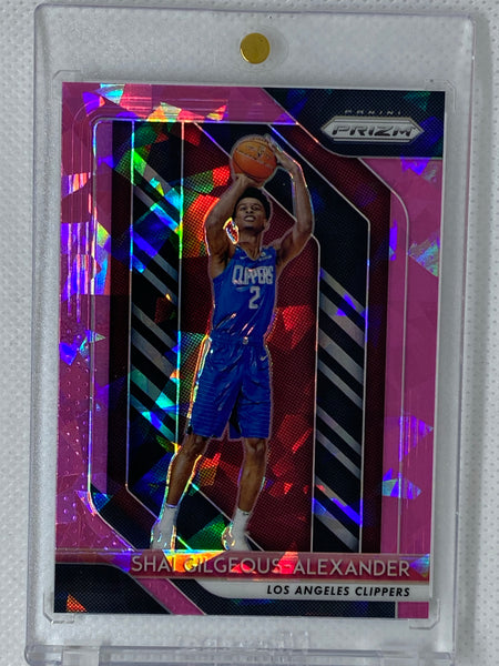 2018-19 Panini Prizm Shai Gilgeous-Alexander RC Pink Cracked Ice