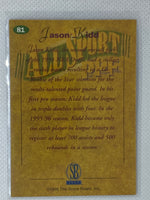 1996 Score Board All Sport PPF Gold Jason Kidd #81 HOF