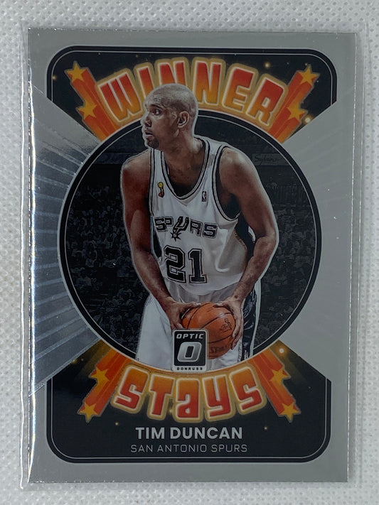 2021-22 Donruss Optic Winner Stays #19 Tim Duncan