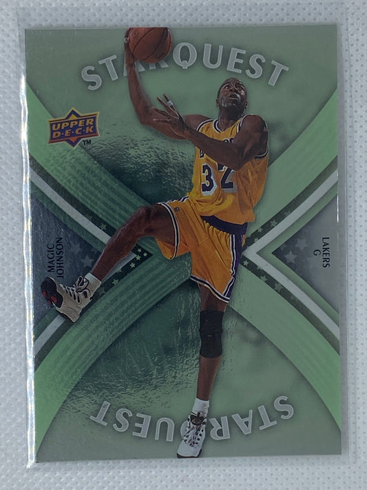 2008-2009 Upper Deck Magic Johnson SQ-19 Starquest Green