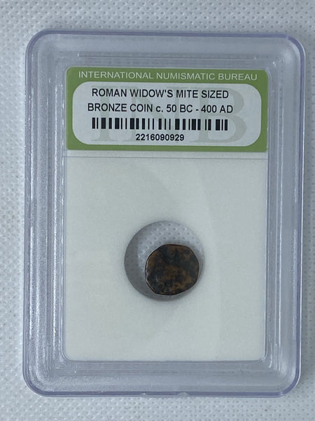 Ancient Roman Widows Mite Sized Bronze Coin c.50 BC - 400 AD [2216090929] Super Rare Graded Coin