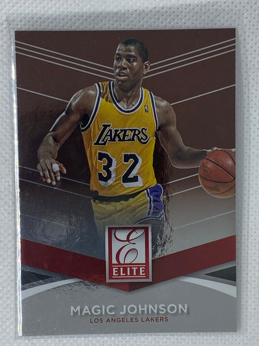 2014-15 Panini Donruss Elite Basketball #97 Magic Johnson Los Angeles Lakers