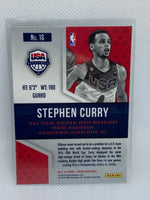 2015-16 Panini Prizm Stephen Curry USA Basketball Insert #16 SP