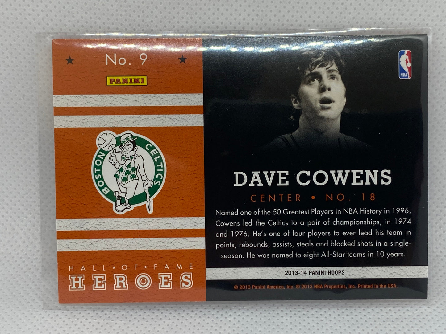 2013-14 Panini Hoops Hall of Fame Heroes #9 Dave Cowens