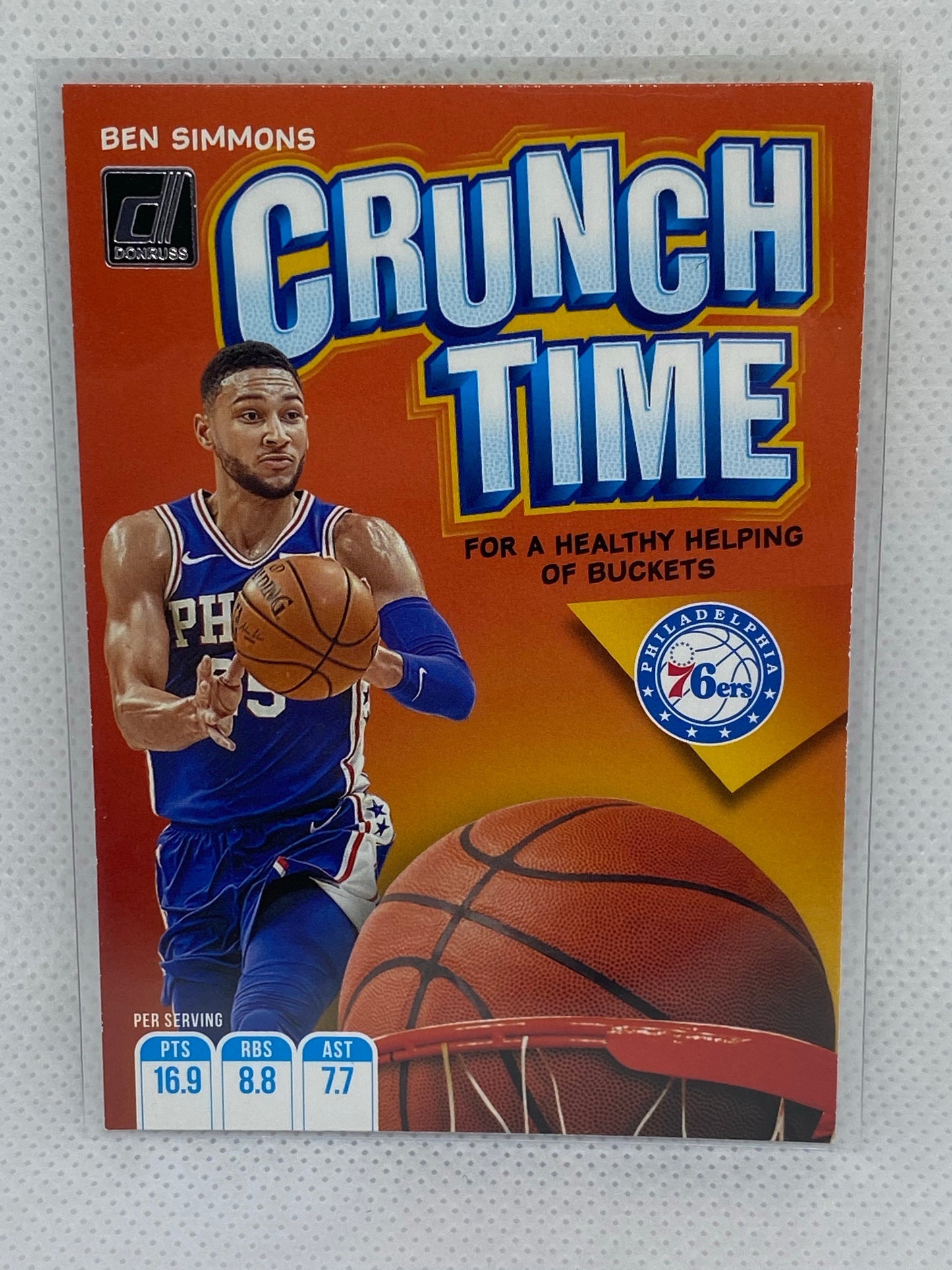 2019-20 Donruss Basketball Ben Simmons Crunch Time #18